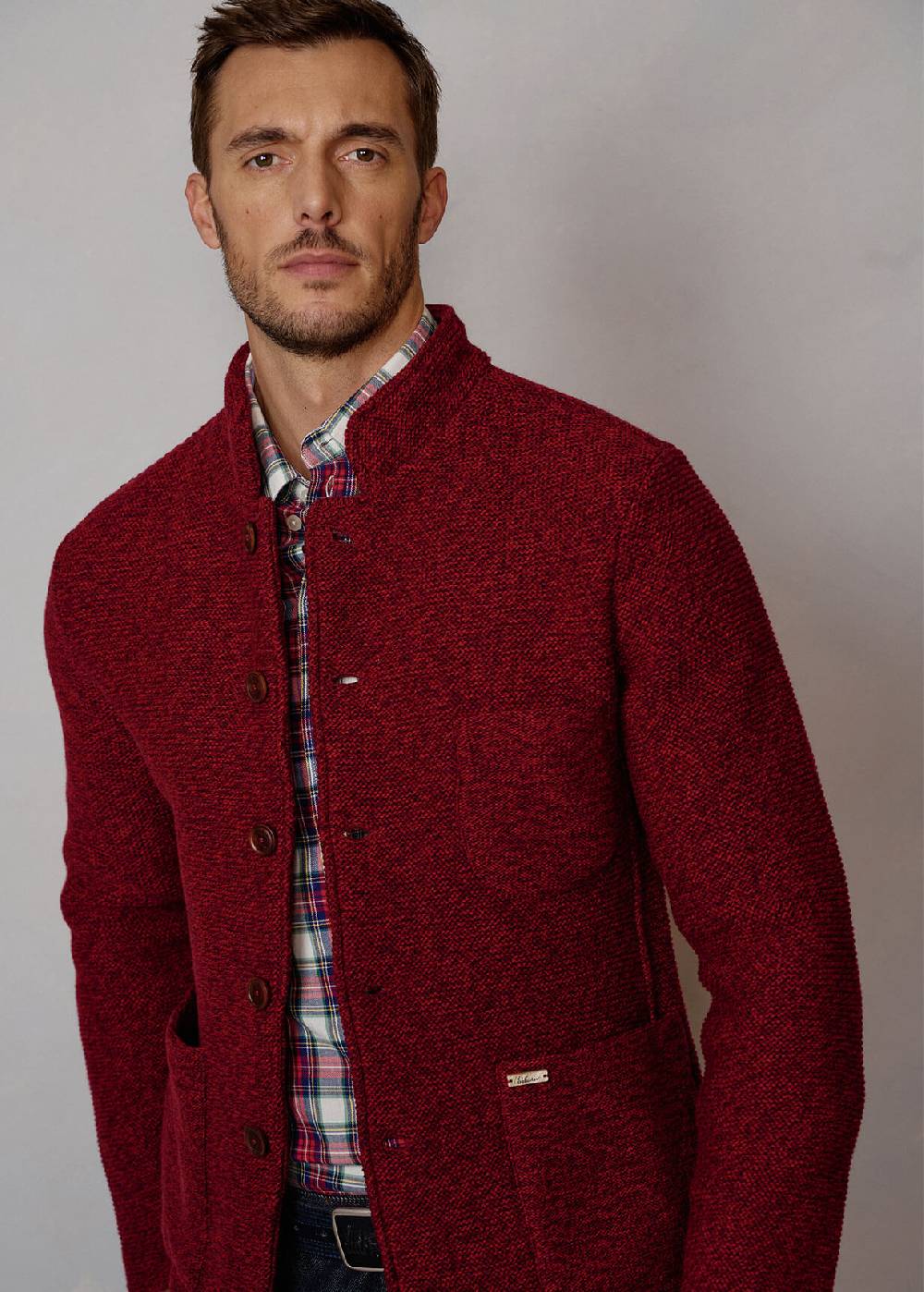 Luis Trenker Cardigan Con Collo Alto Luwainer