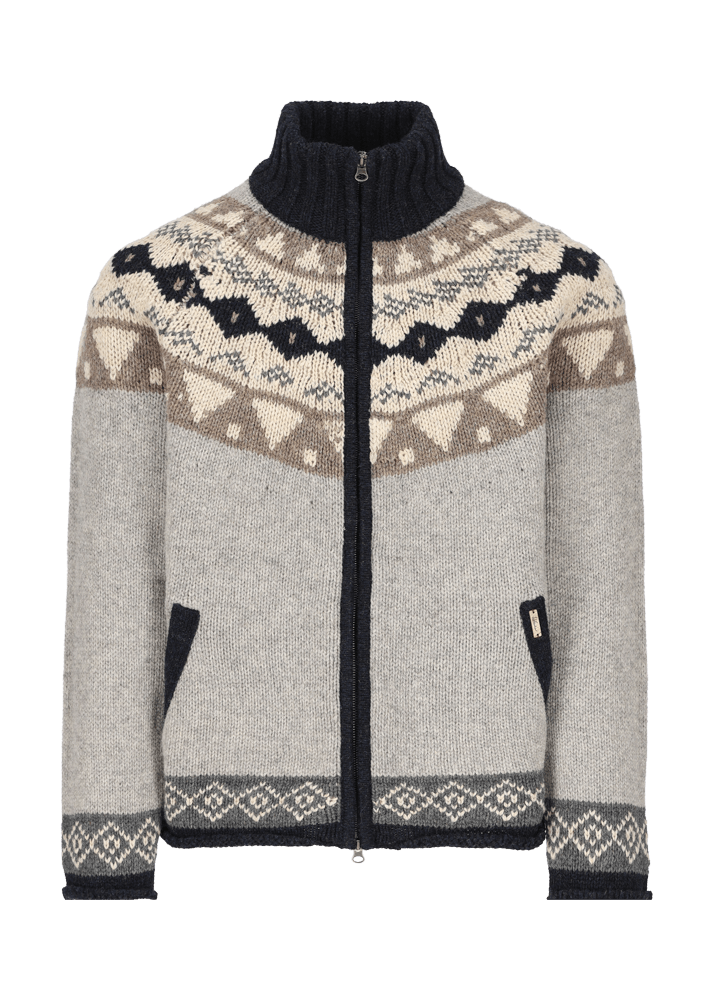 Luis Trenker Cardigan Con Motivo Norvegese Luwall