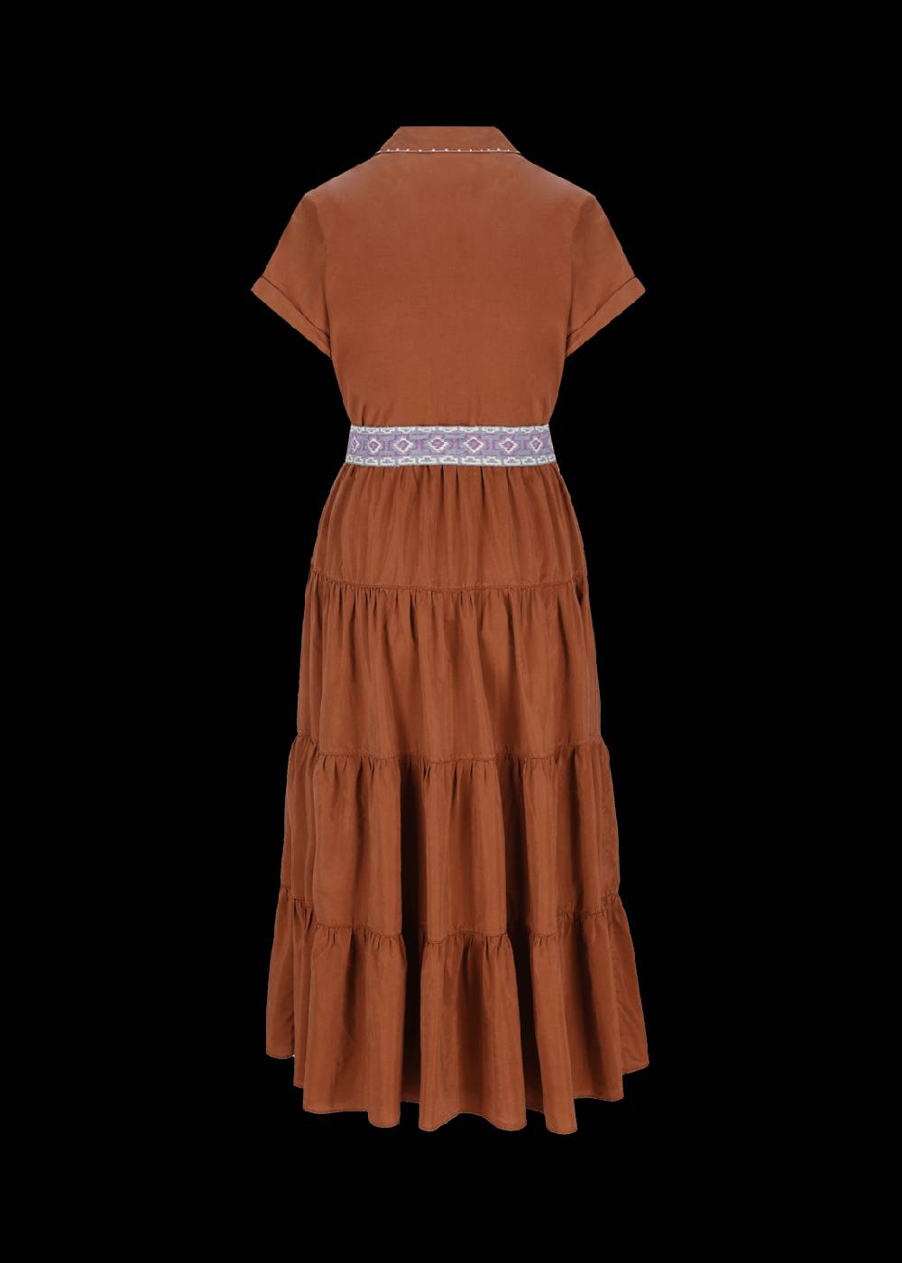 Luis Trenker Chemisier Con Balze Modello Lucinzia