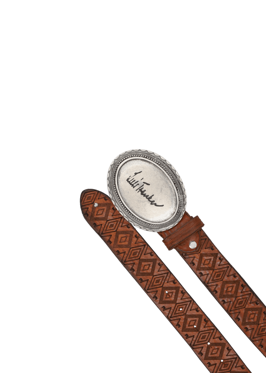 Luis Trenker Cintura In Pelle Modello Lufan