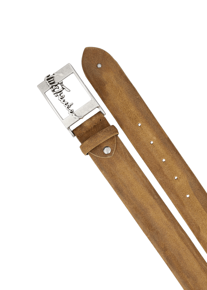 Luis Trenker Cintura In Pelle Scamosciata Lufranco