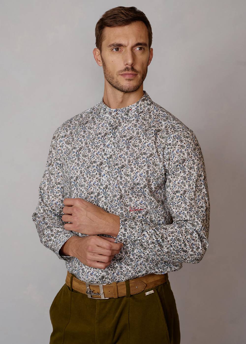 Luis Trenker Cintura in pelle scamosciata Lufranco