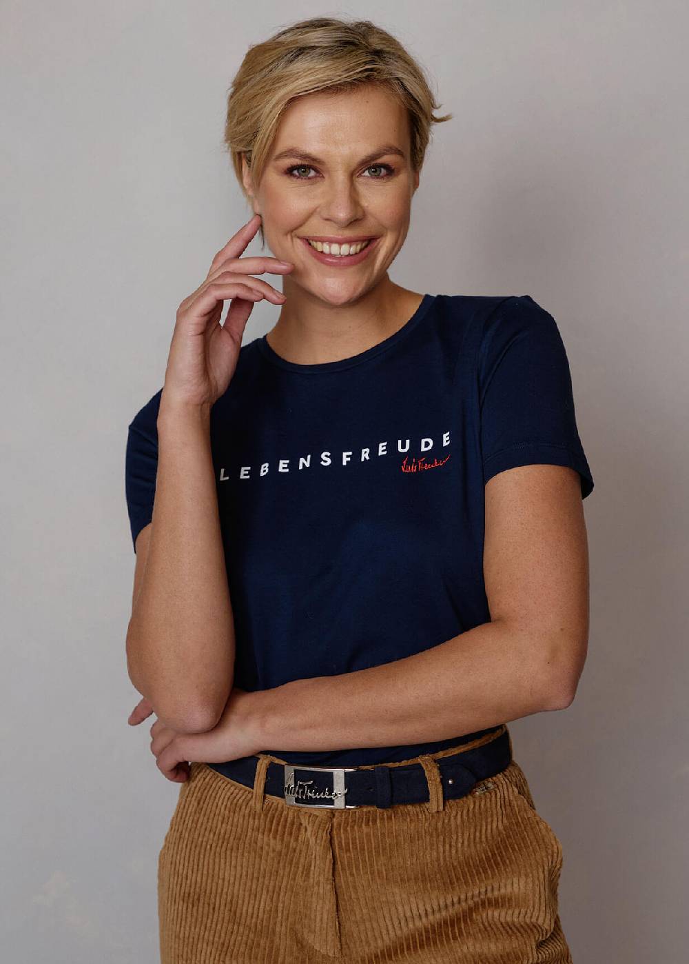 Luis Trenker Cintura in pelle scamosciata Lufritzi