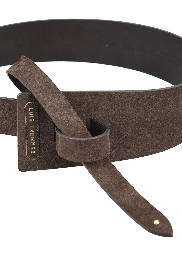 Luis Trenker Cintura In Pelle Scamosciata Lufusch