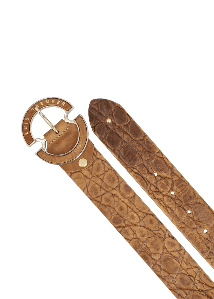 Luis Trenker Cintura In Pelle Strutturata Lugraf