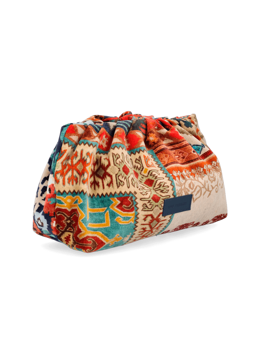 Luis Trenker Clutch In Velluto Modello Luposch