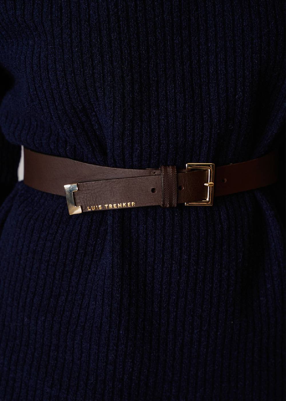 Luis Trenker Elegante Cintura In Pelle Lusta