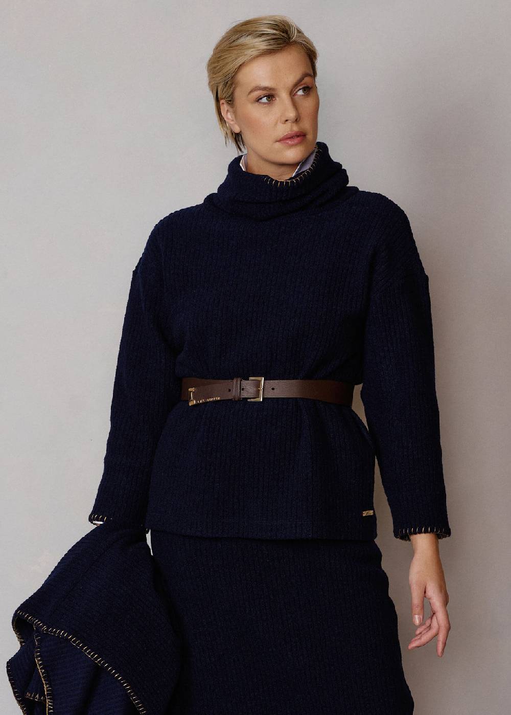 Luis Trenker Elegante cintura in pelle Lusta