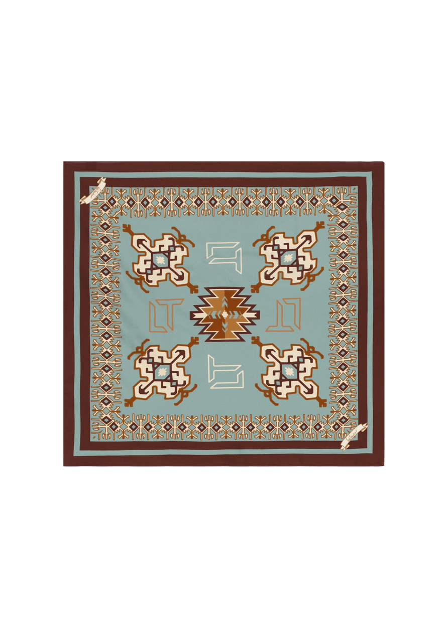 Luis Trenker Foulard Di Seta Modello Lufrancara