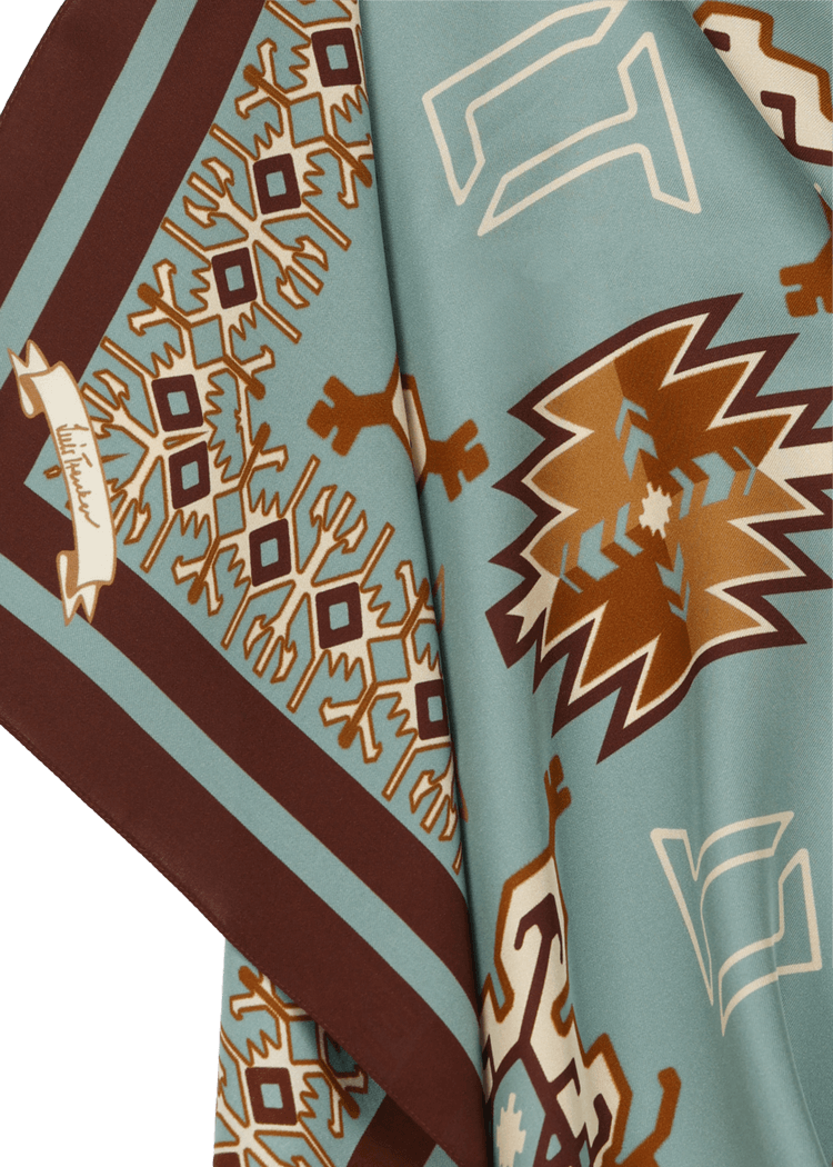 Luis Trenker Foulard Di Seta Modello Lufrancara