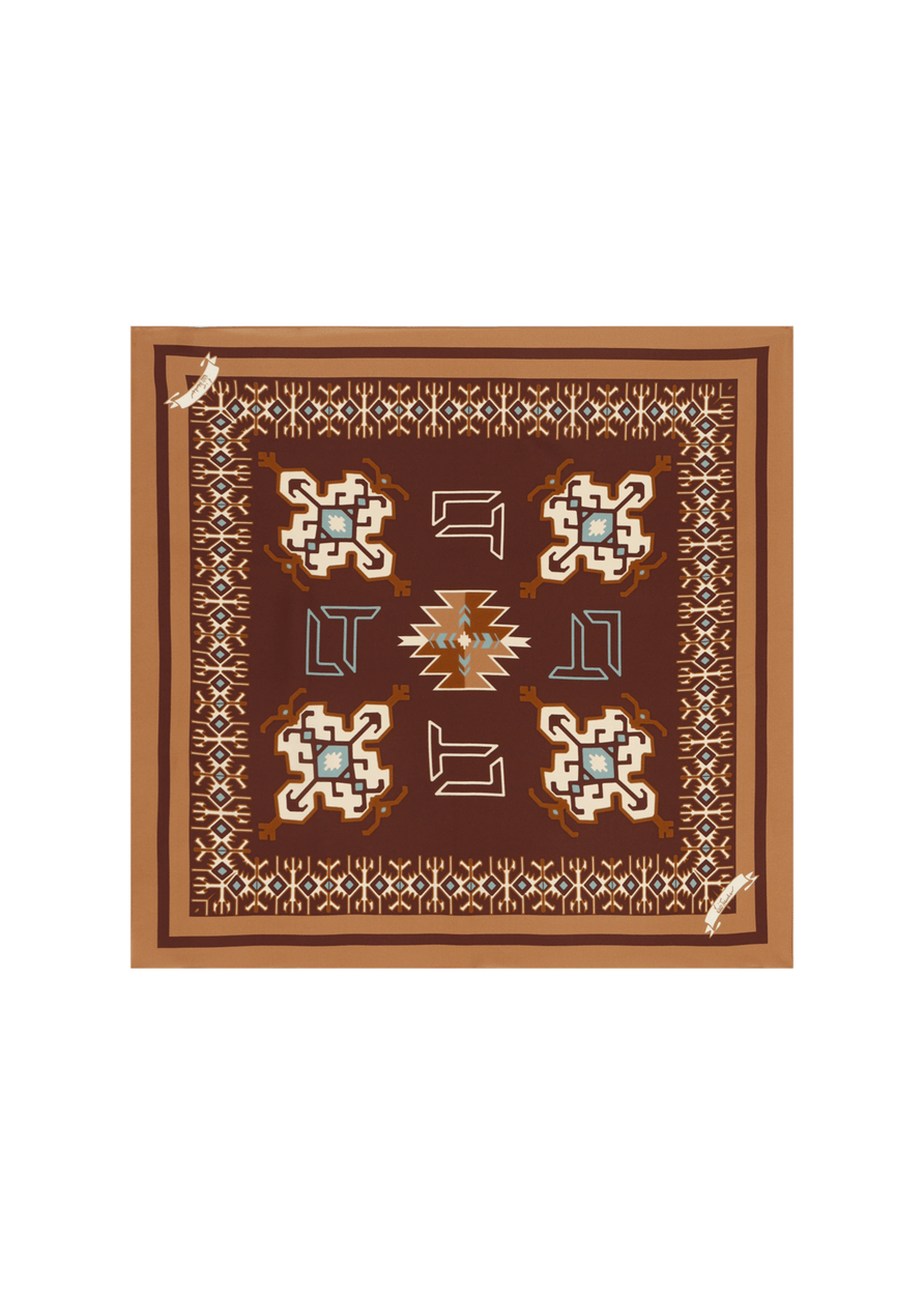 Luis Trenker Foulard Di Seta Modello Lufrancara