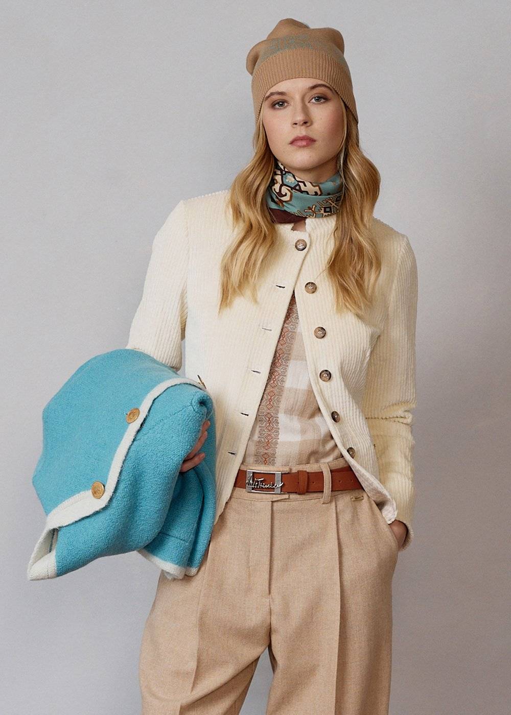 Luis Trenker Foulard di seta modello Lufrancara