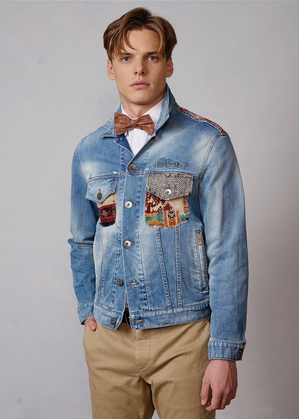 Luis Trenker Giacca In Denim Modello Lusaffeo