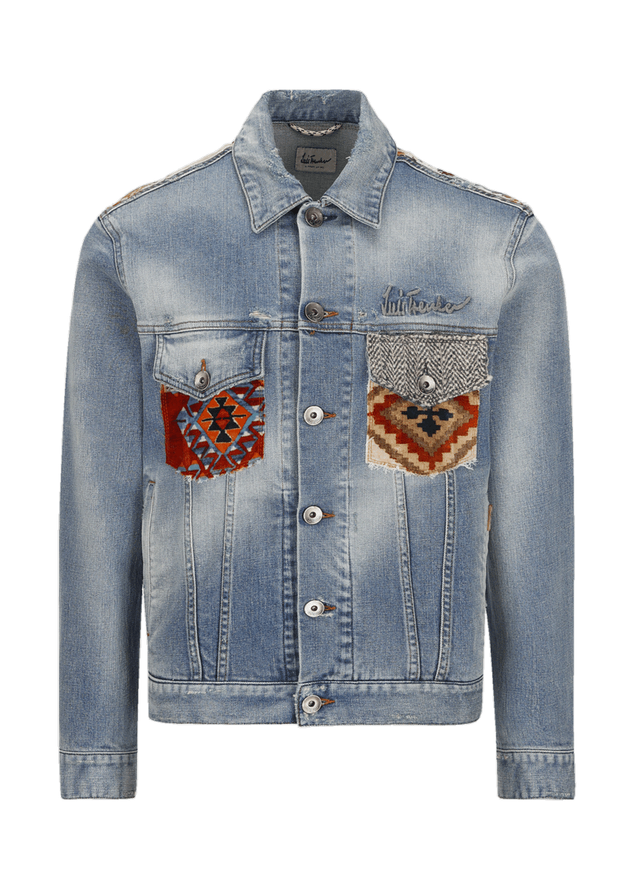Luis Trenker Giacca In Denim Modello Lusaffeo