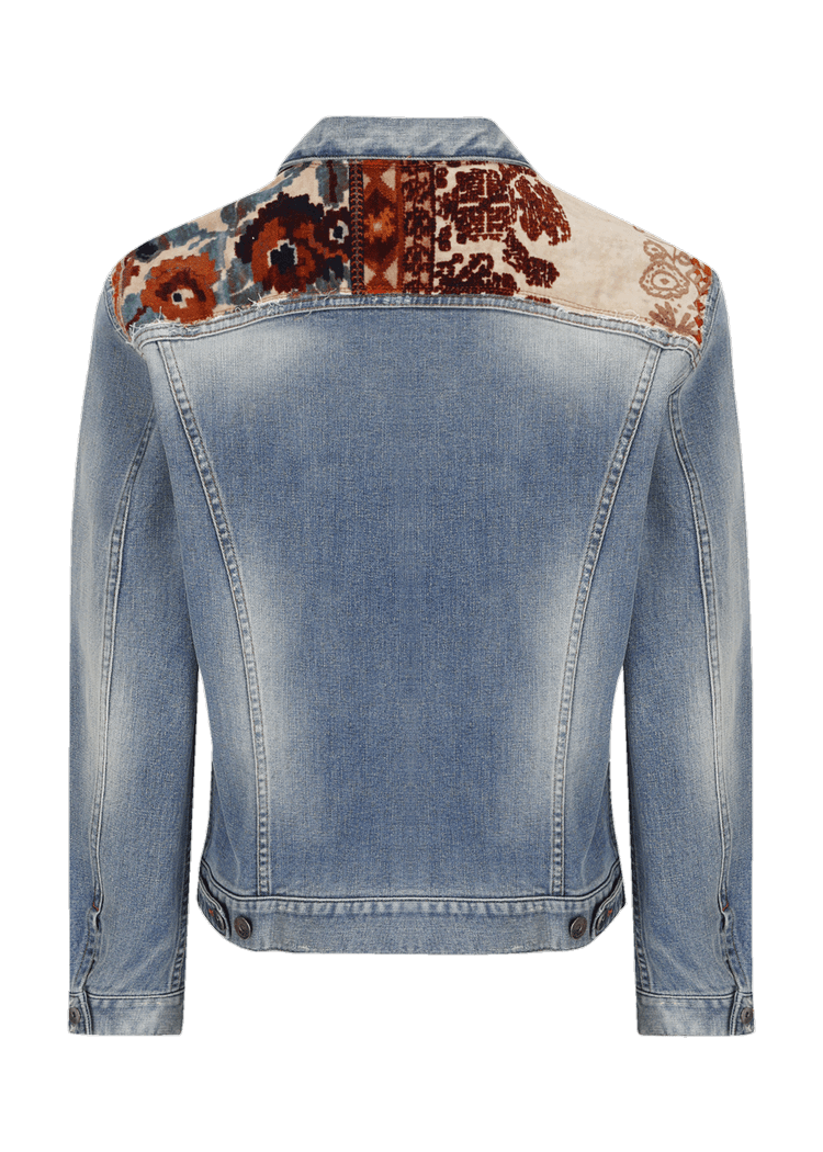 Luis Trenker Giacca In Denim Modello Lusaffeo