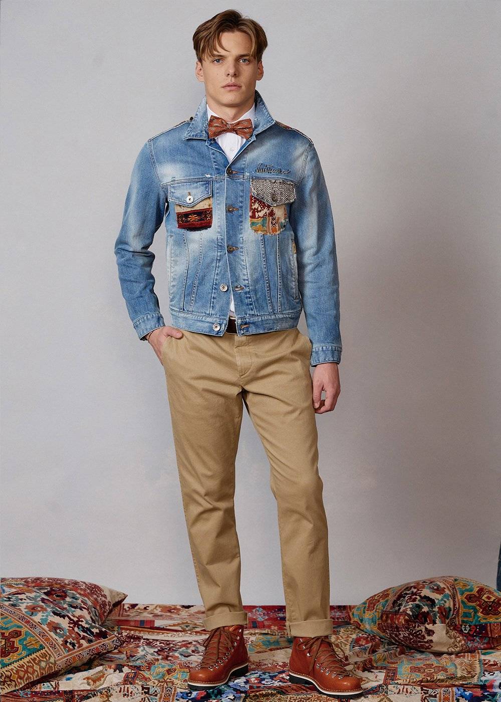 Luis Trenker Giacca in denim modello Lusaffeo