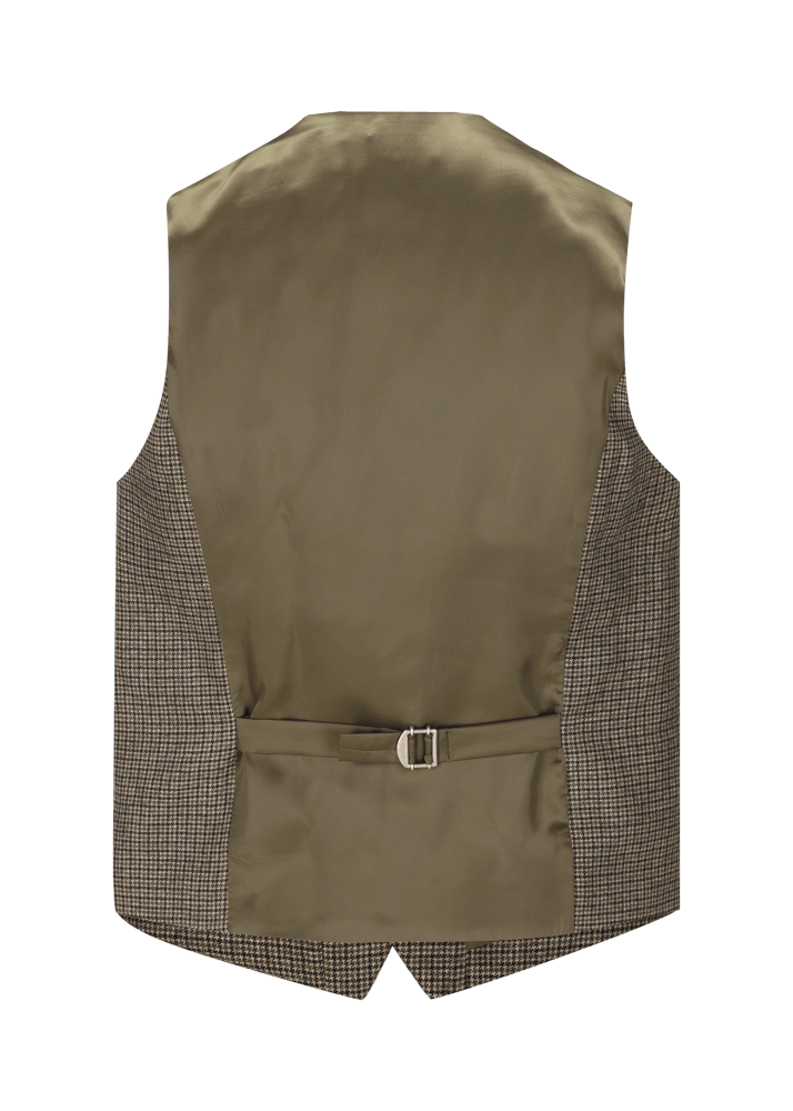 Luis Trenker Gilet Con Motivo Pied-de-poule Lusven