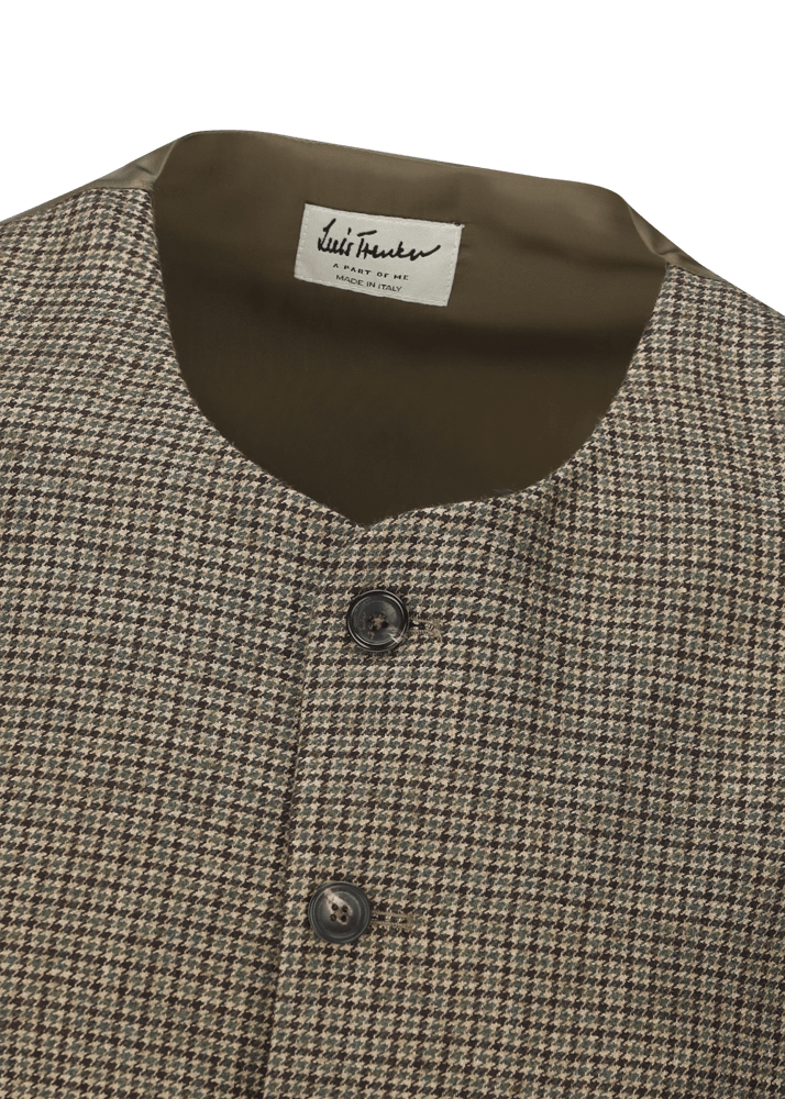 Luis Trenker Gilet Con Motivo Pied-de-poule Lusven