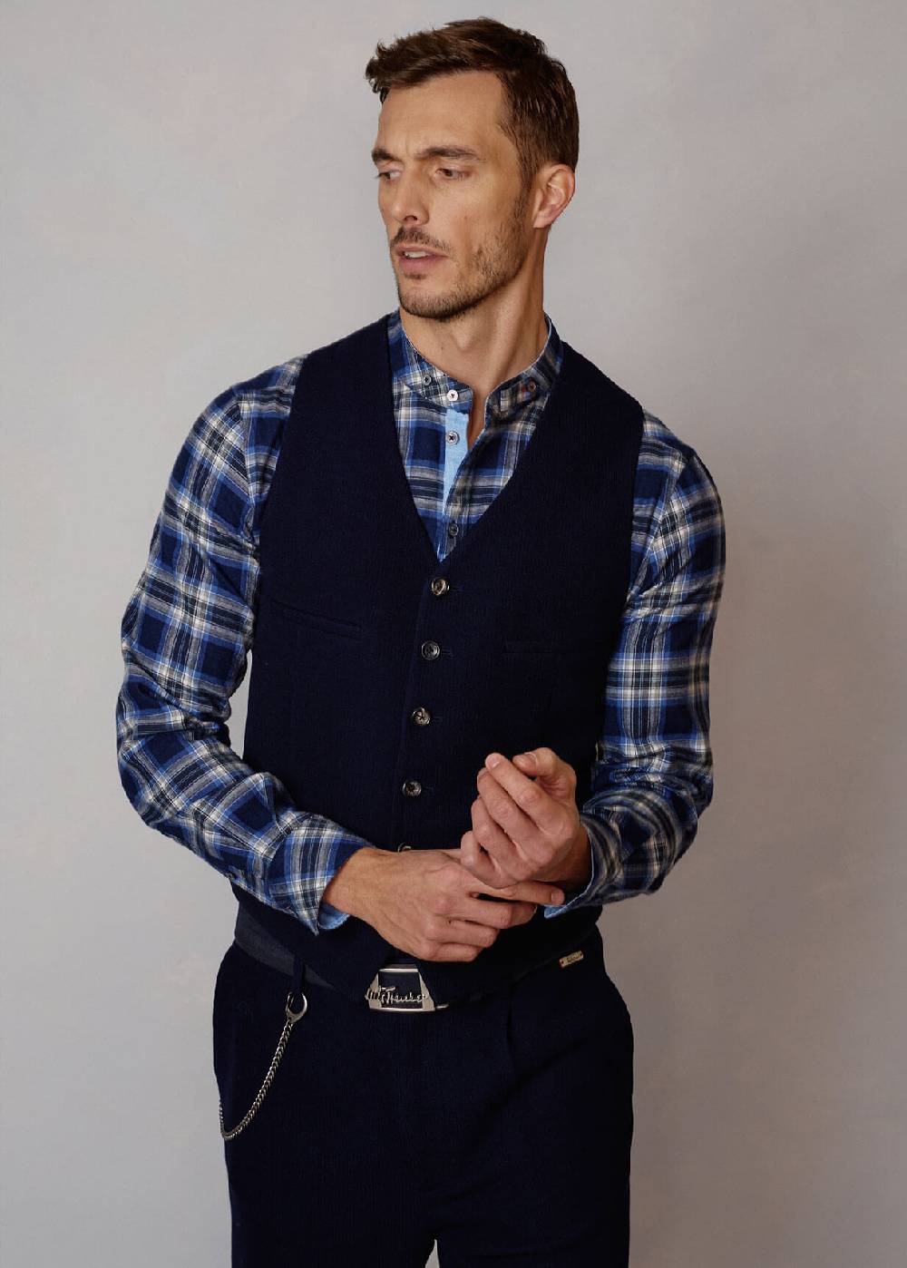 Luis Trenker Gilet In Jersey Lusebastian