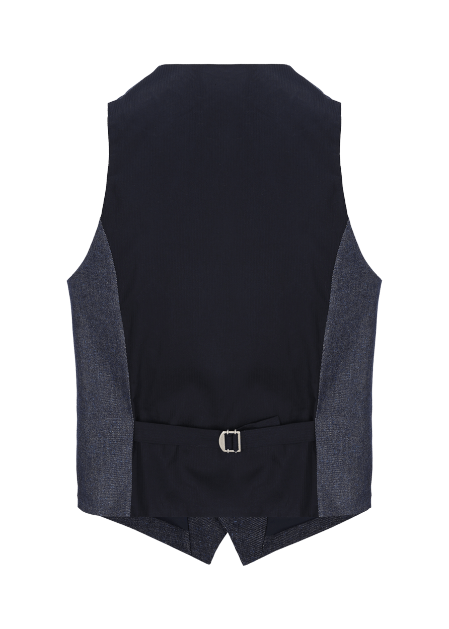 Luis Trenker Gilet In Twill Modello Luseba