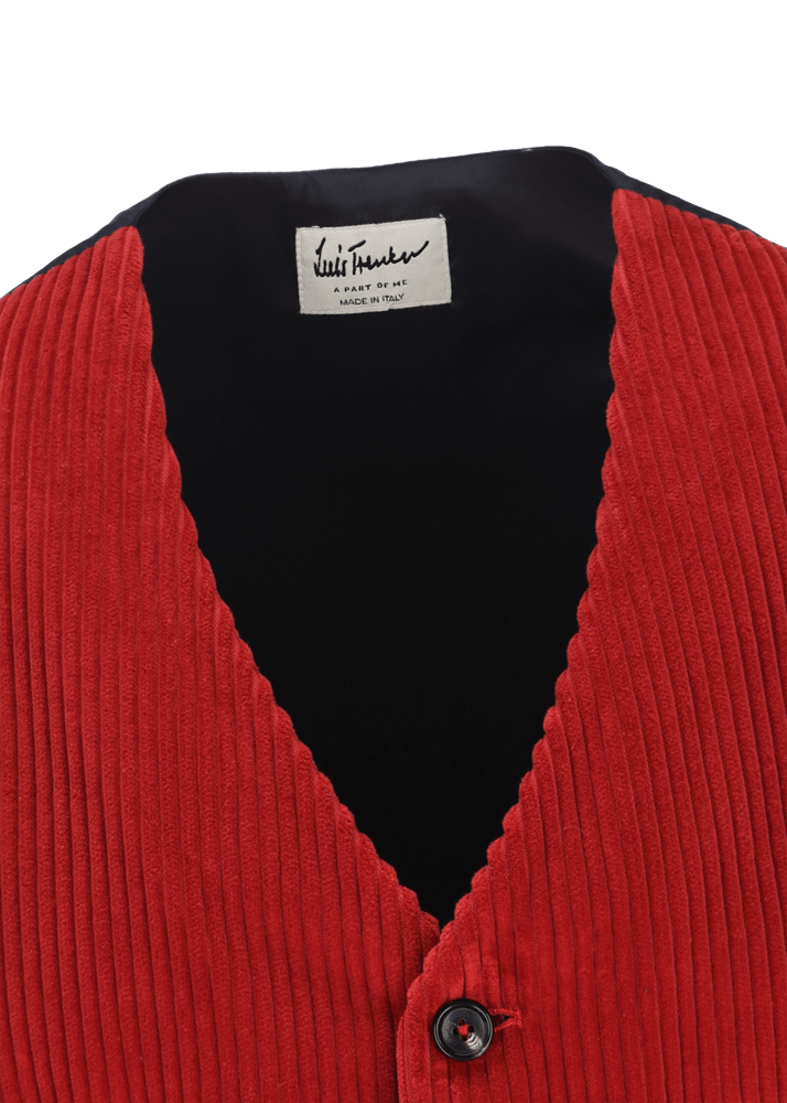 Luis Trenker Gilet In Velluto A Coste Lusebastian