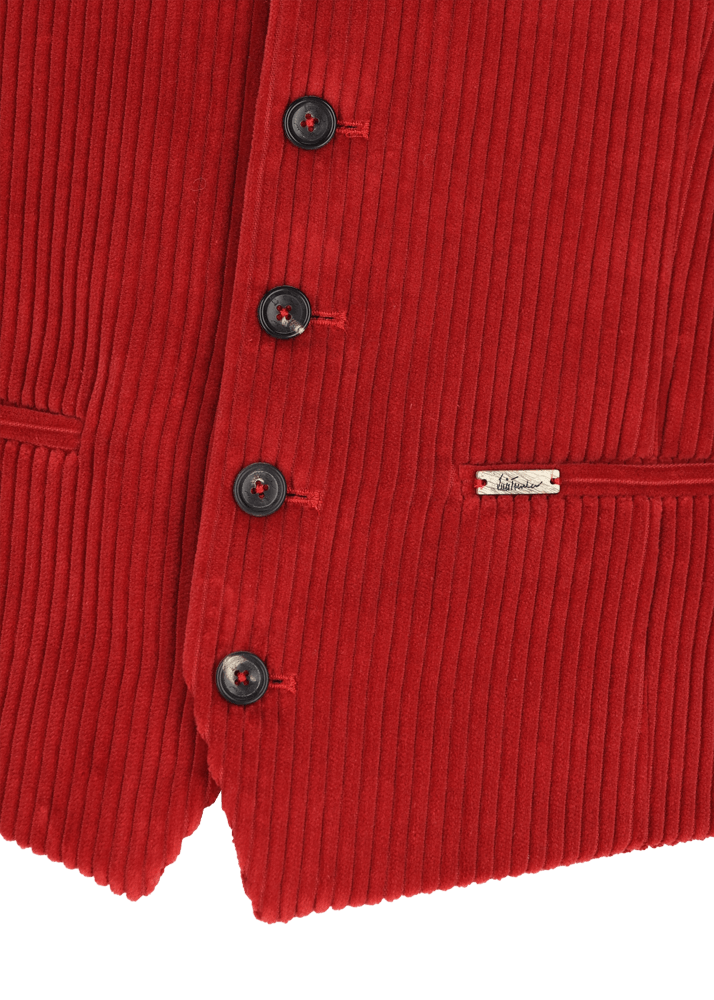 Luis Trenker Gilet In Velluto A Coste Lusebastian