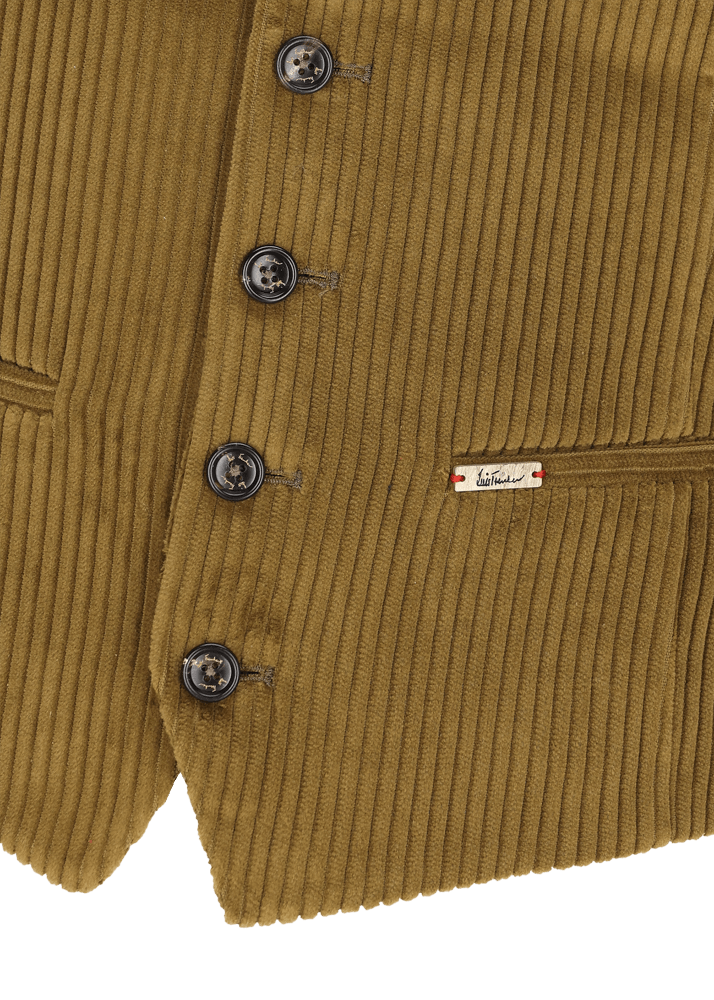 Luis Trenker Gilet In Velluto A Coste Lusebastian