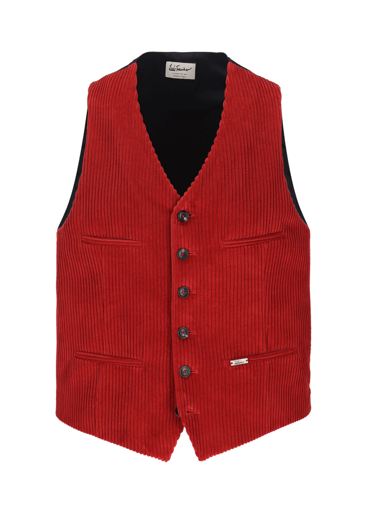 Luis Trenker Gilet in velluto a coste Lusebastian