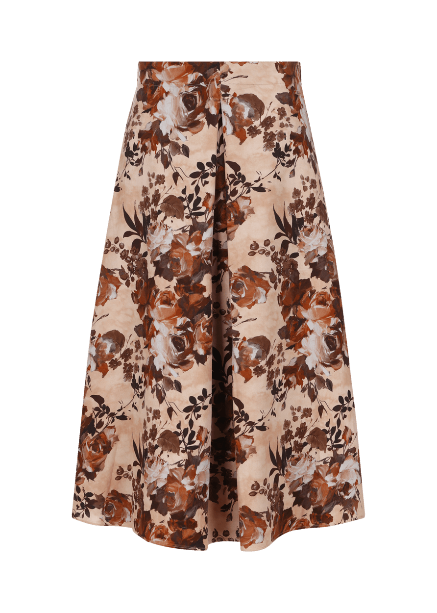 Luis Trenker Gonna Midi Con Stampa Floreale