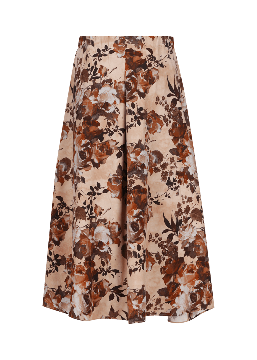 Luis Trenker Gonna Midi Con Stampa Floreale