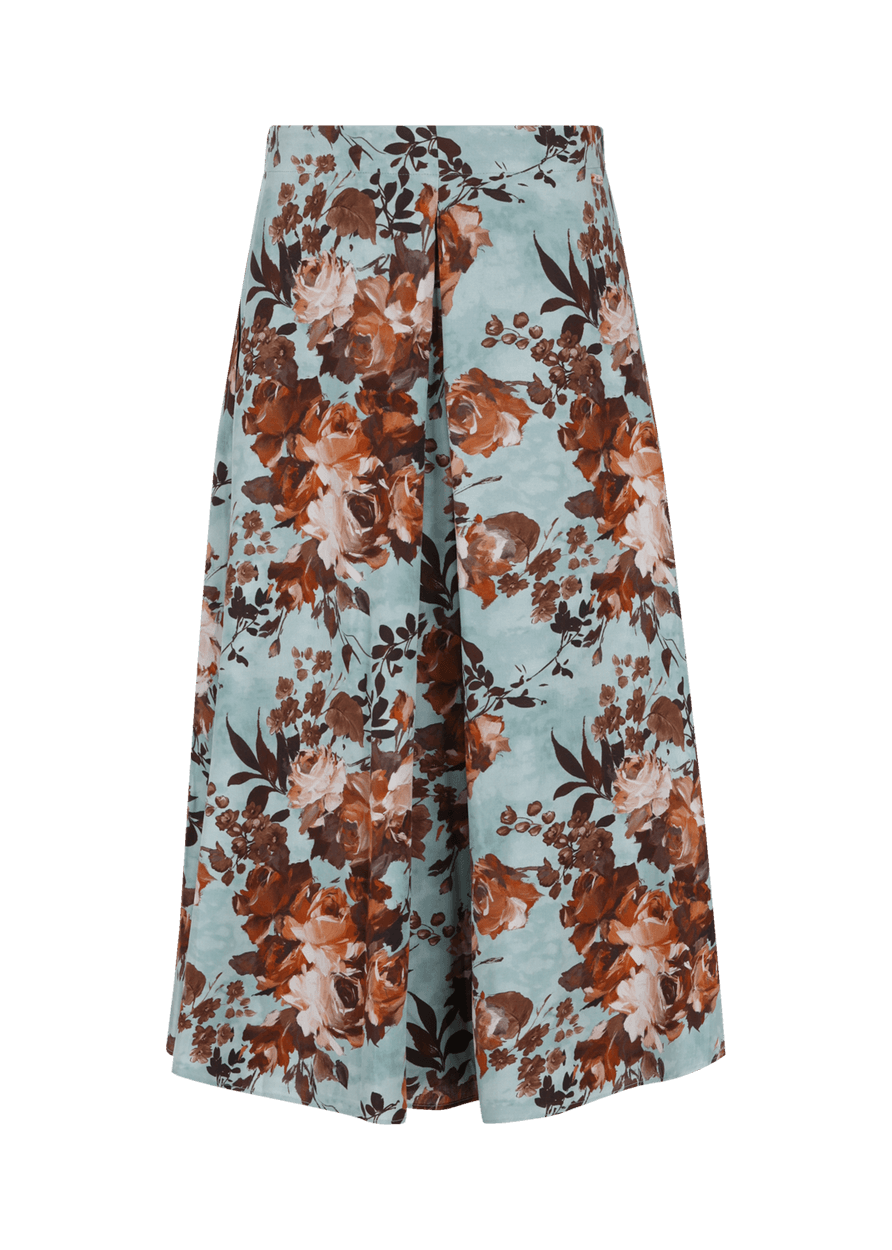 Luis Trenker Gonna Midi Con Stampa Floreale