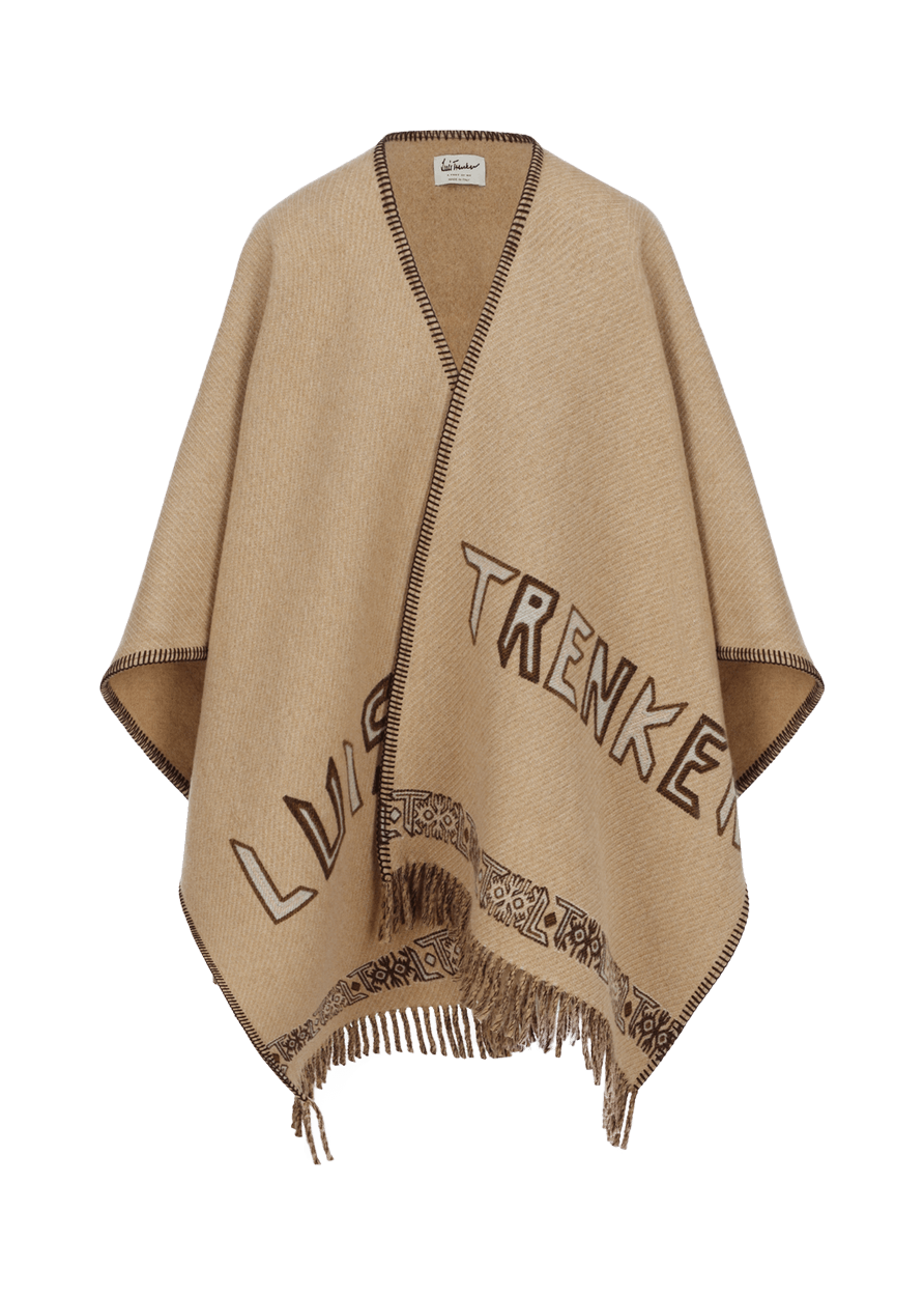 Luis Trenker Mantella con frange modello Lurilussa