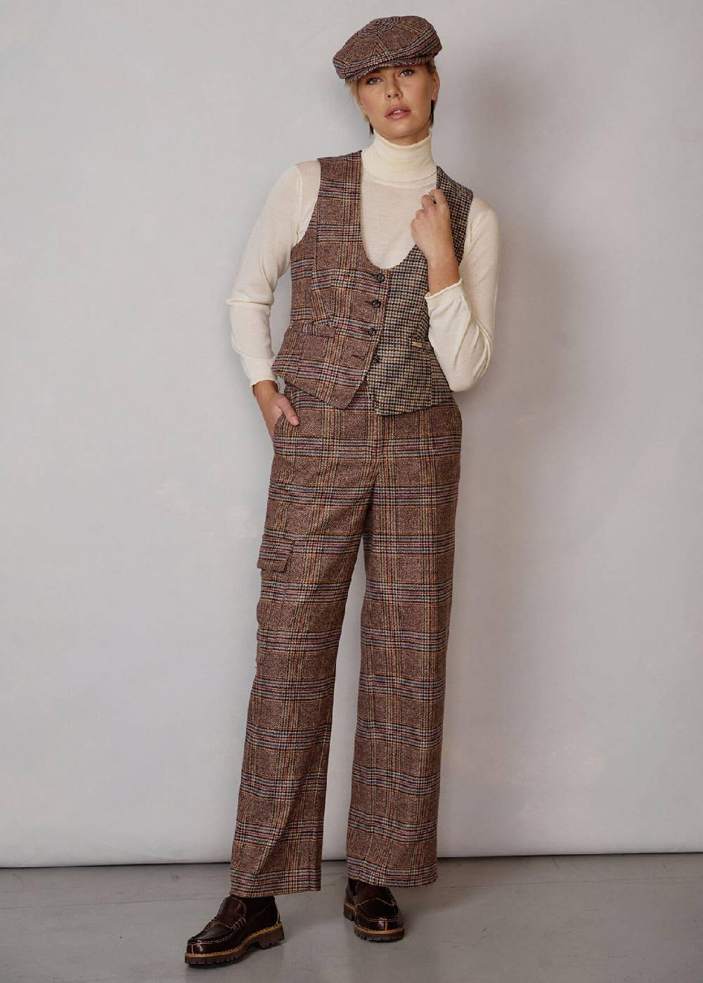 Luis Trenker Pantaloni cargo in misto lana Lulicia