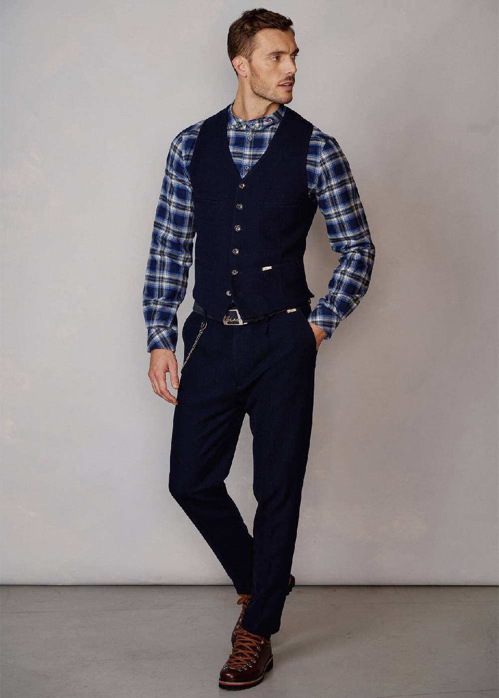 Luis Trenker Pantaloni chino in jersey Lubyron