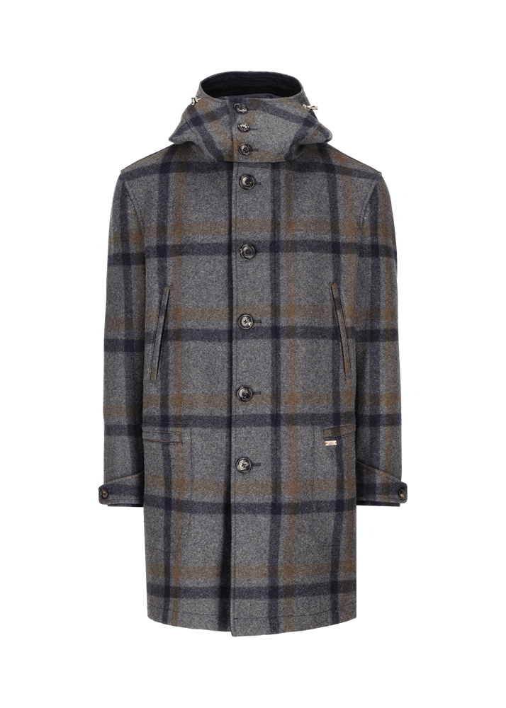 Luis Trenker Parka Con Motivo A Quadri Lujosef