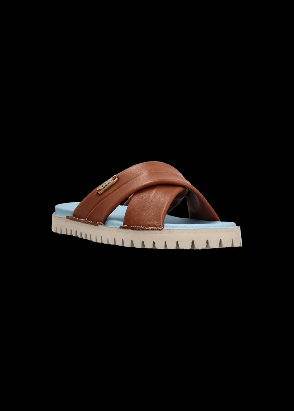 Luis Trenker Sandalo In Vera Pelle Modello Lusabot