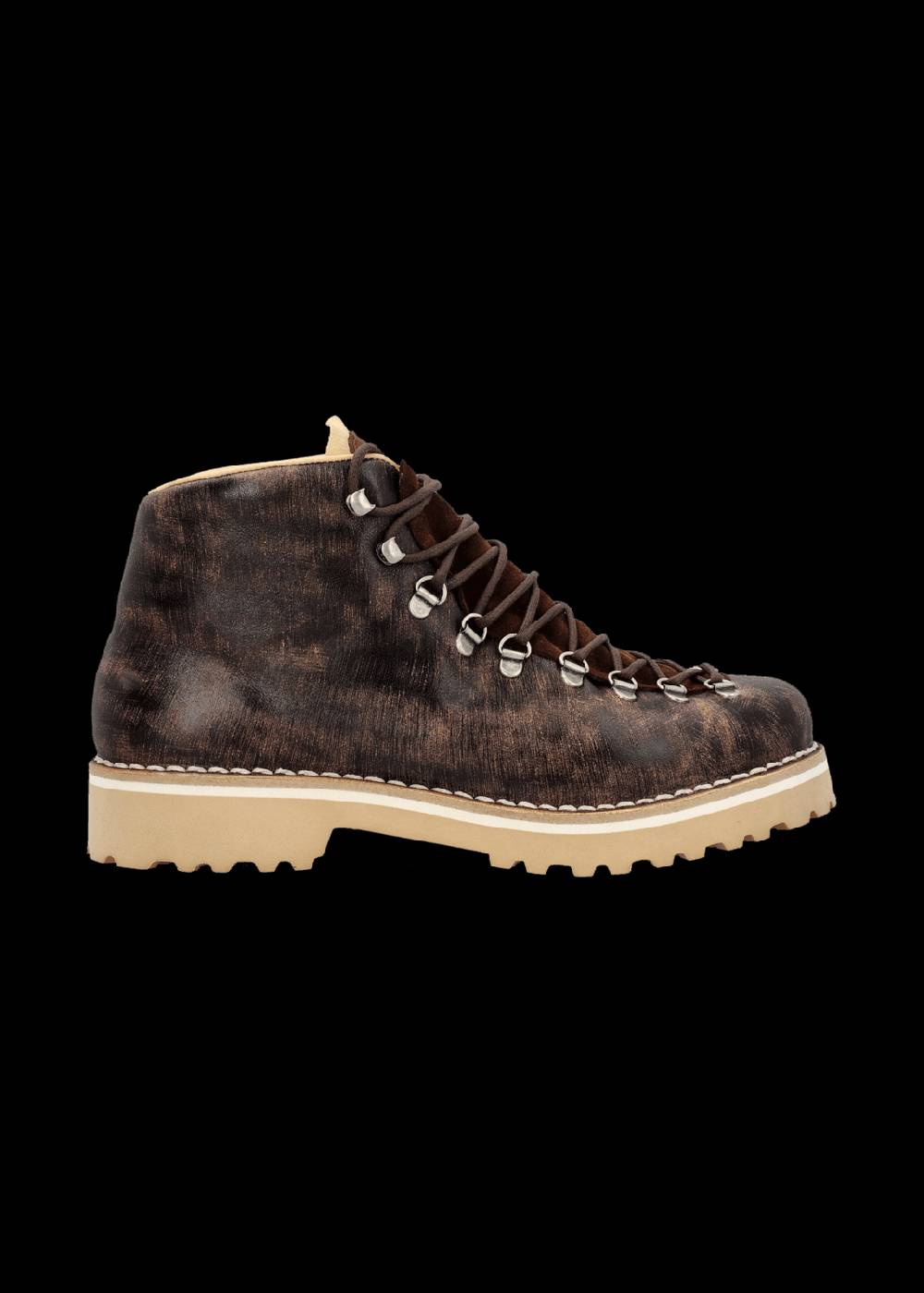 Luis Trenker Scarpa Alta In Pelle Modello Lupaul