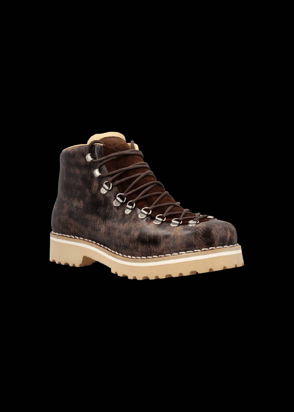 Luis Trenker Scarpa Alta In Pelle Modello Lupaul