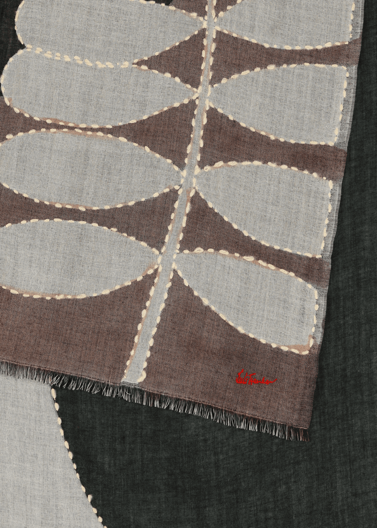 Luis Trenker Sciarpa Di Lana Modello Luarbana