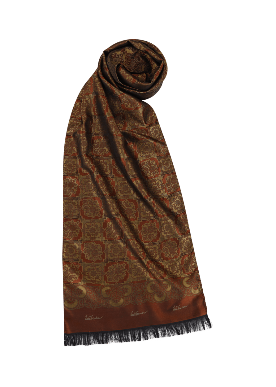 Luis Trenker Sciarpa Di Seta Modello Lufranzi