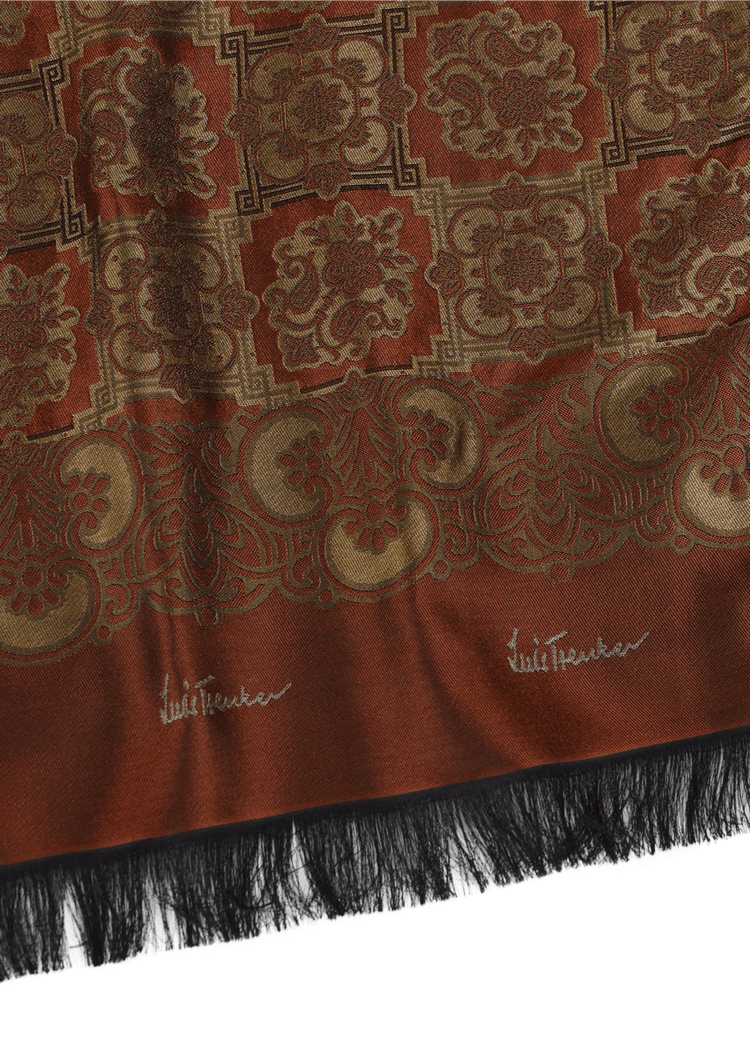 Luis Trenker Sciarpa Di Seta Modello Lufranzi