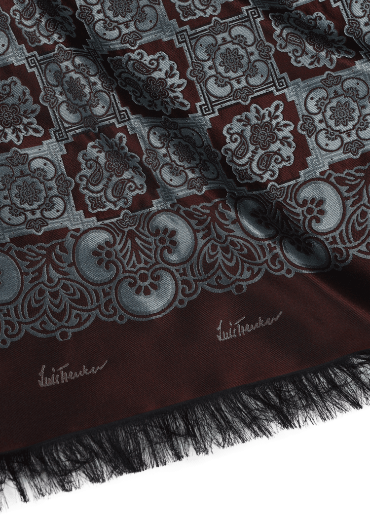 Luis Trenker Sciarpa Di Seta Modello Lufranzi