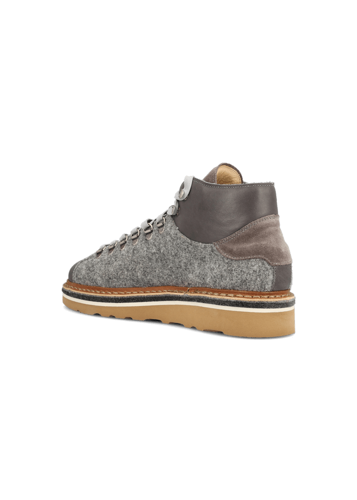 Luis Trenker Sneaker In Pelle E Feltro Lugionata