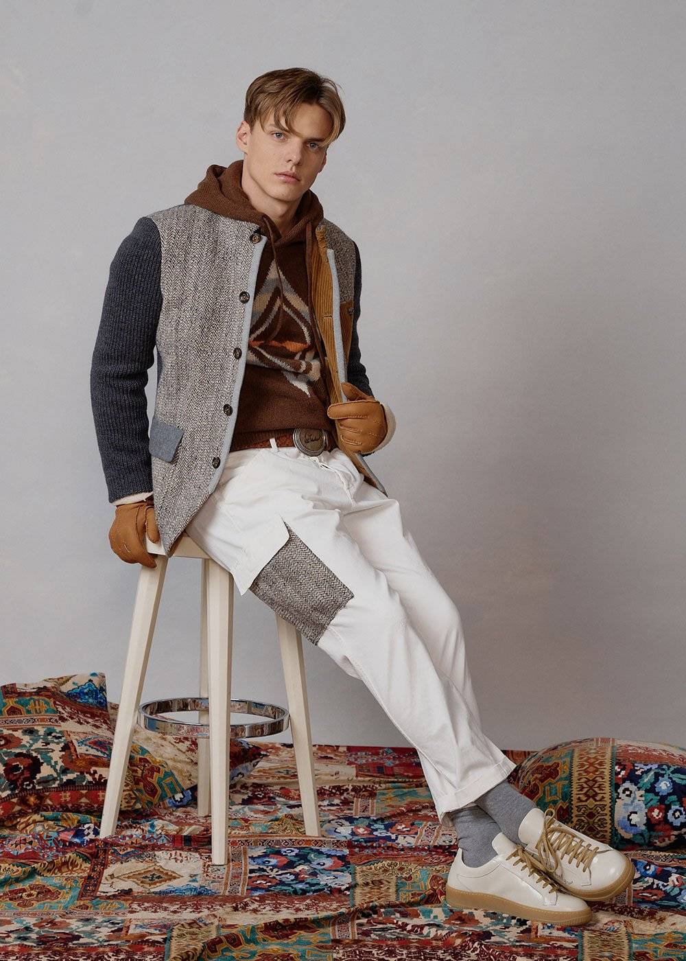 Luis Trenker Sneaker in pelle modello Lupintros