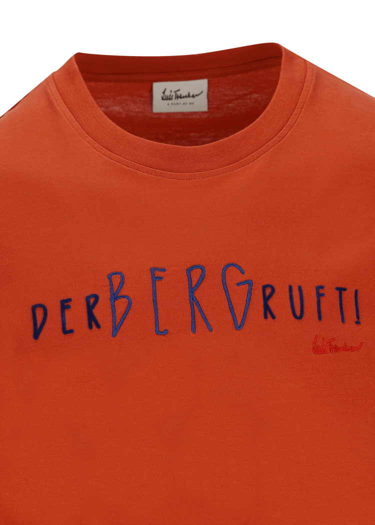 Luis Trenker T-shirt Con Scritta "Der Berg Ruft"