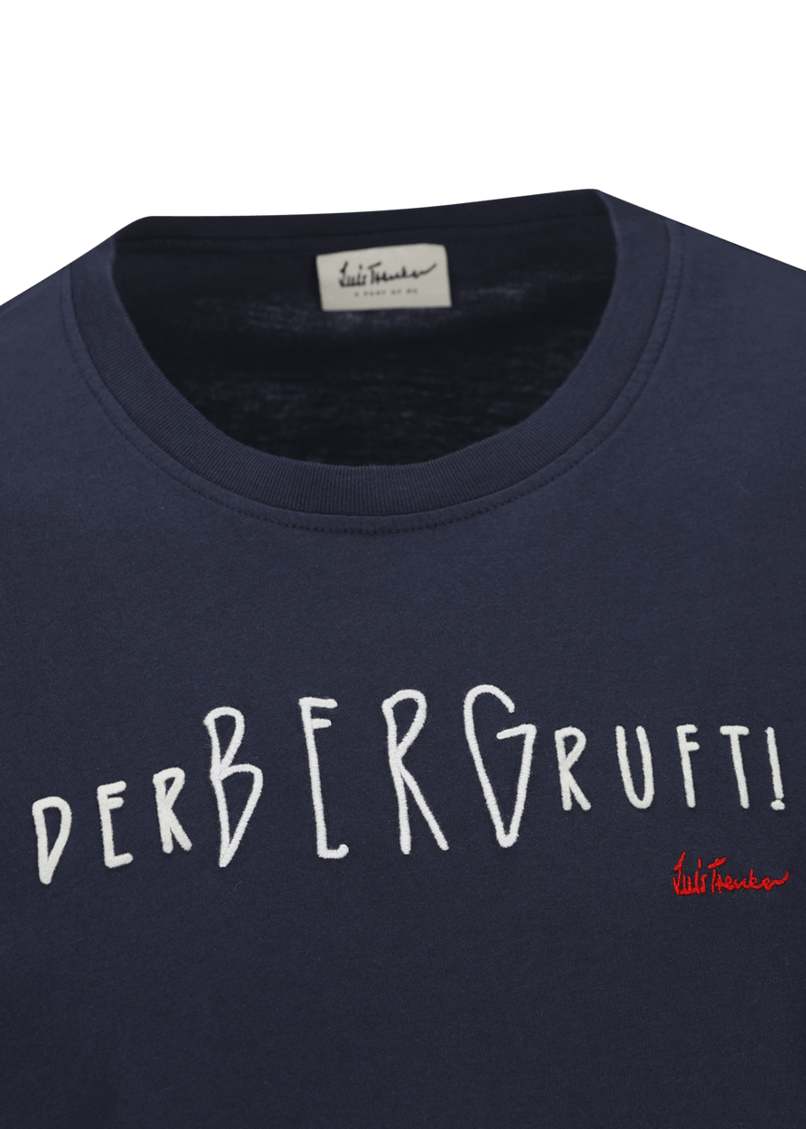 Luis Trenker T-shirt Con Scritta "Der Berg Ruft"