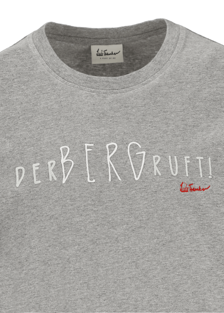 Luis Trenker T-shirt Con Scritta "Der Berg Ruft"