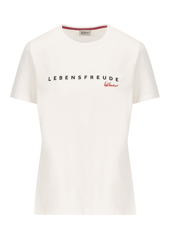 Luis Trenker T-shirt con scritta "Lebensfreude"