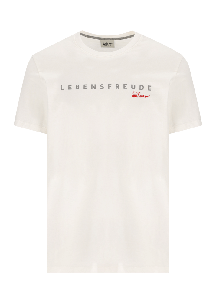 Luis Trenker T-shirt con scritta "Lebensfreude"