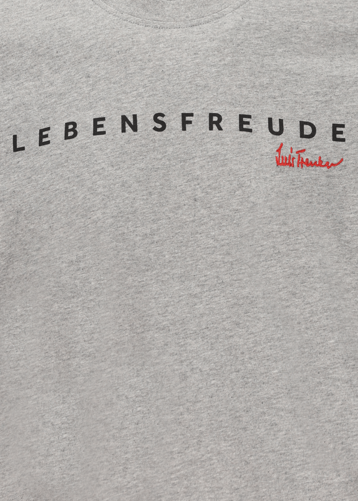 Luis Trenker T-shirt Con Scritta "Lebensfreude"